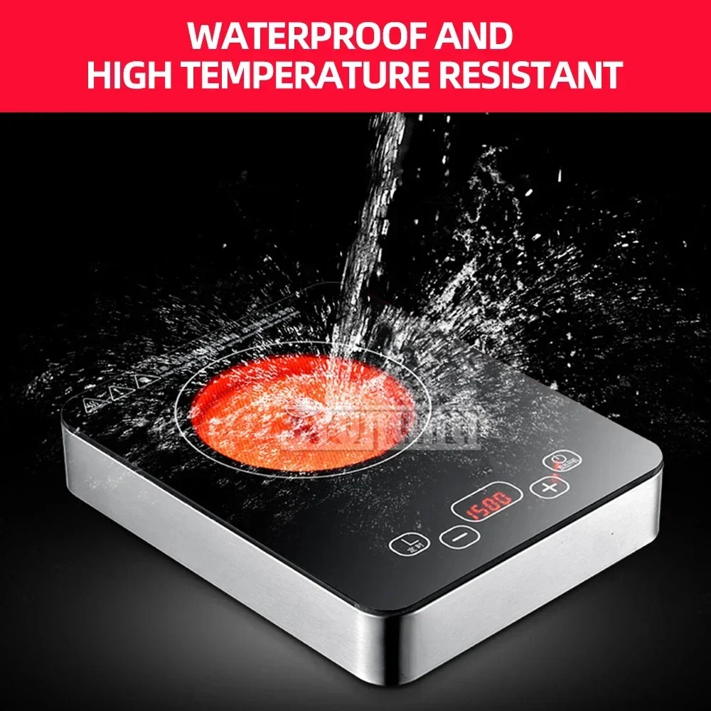 1500W Household Electric Ceramic Stove Portable Tea Maker Boiler Water Heater Smart Touch Control Pottery Stove 4