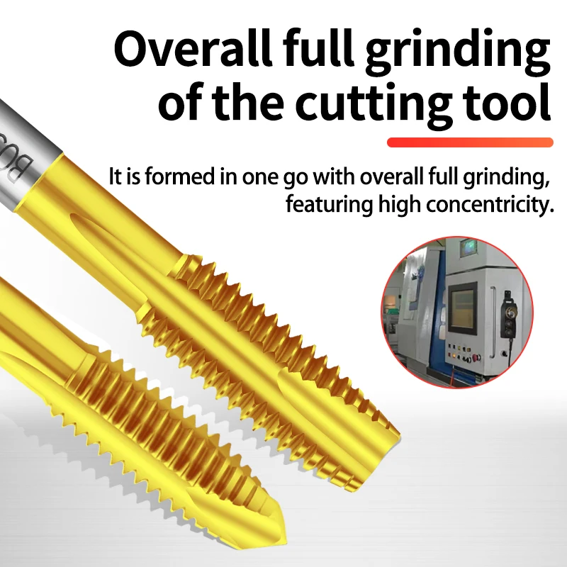 HSSE-M35 JIS Standard Spiral Pointed Tap M1.4 M1.5 M1.6 M1.8 M2 M3 M4 M5 M6 M8 M9 M10 Machine Screw