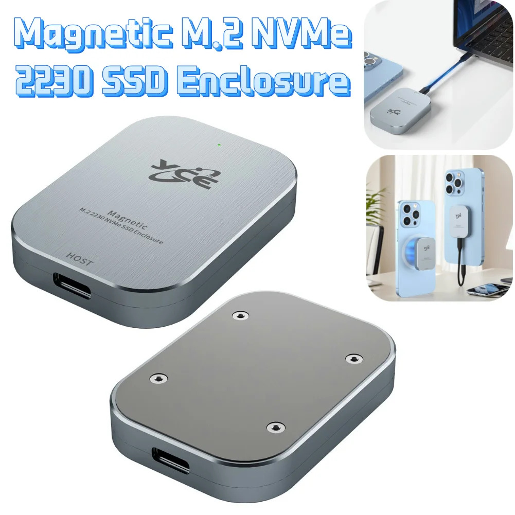 Ssd Nvme Hagibis Magnetic 2230 NVMe SSD Enclosure With Magsafe