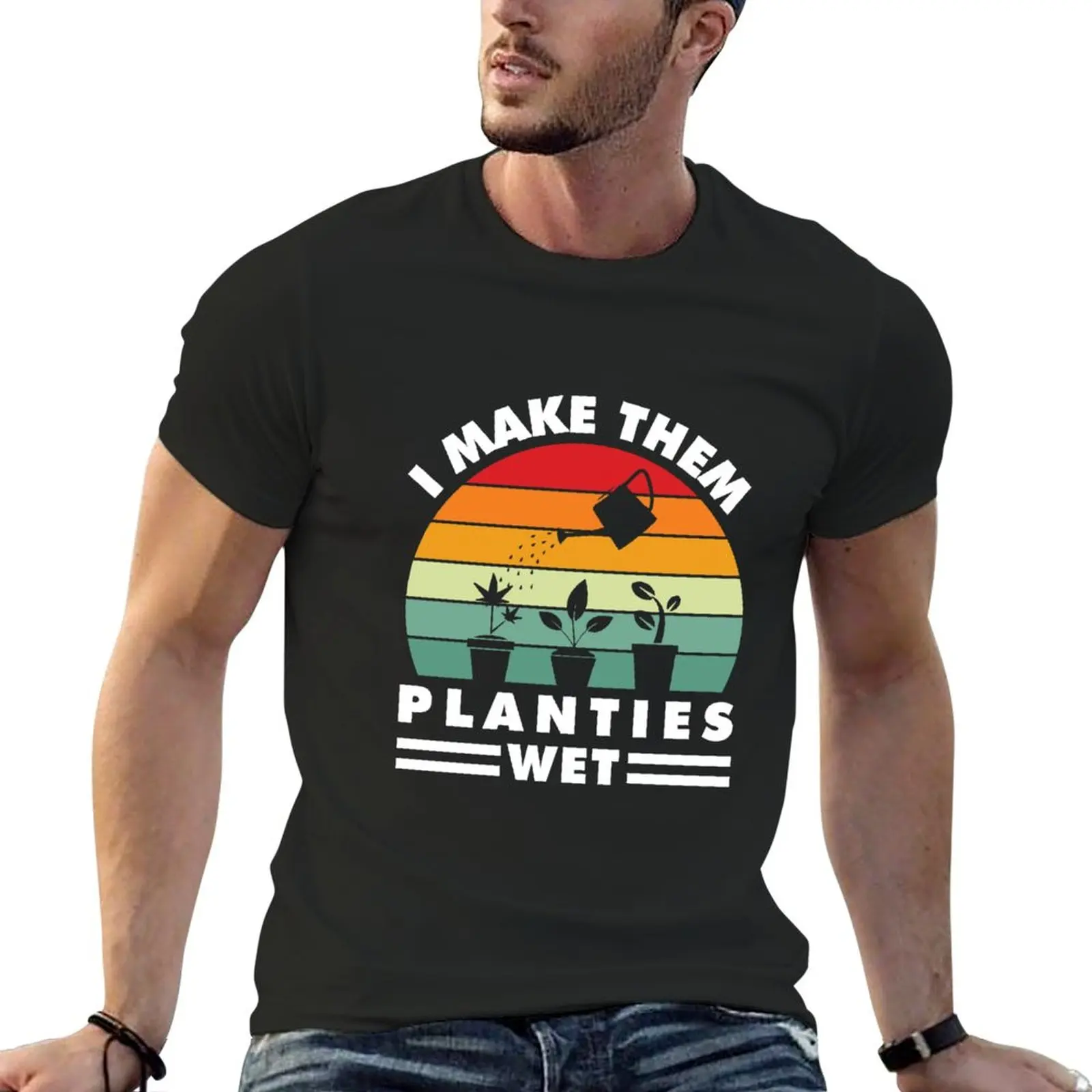 

I Make Them Planties Wet T-Shirt cute tops vintage clothes animal print shirt for boys Blouse mens graphic t-shirts anime