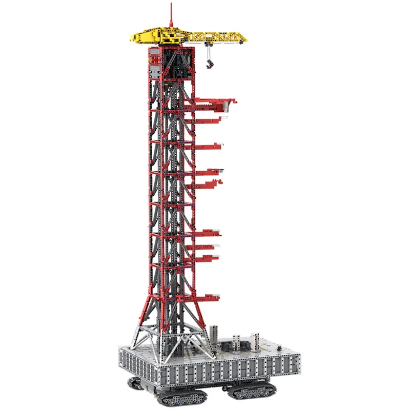 

MOC-60088 Launch Tower Mk I для Saturn V с гусеничными блоками, пусковая башня, строительные блоки, модульные транспортные средства, кирпичи