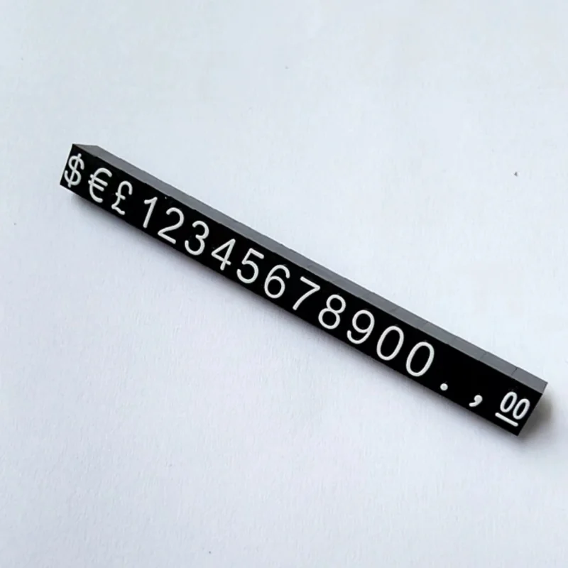 1pc 6*4mm price stand  jewelry price tag watch price display Mini Price Numeral Cubes dollar euro price display shop price brand 5 3mm mini combined price tag dollar euro number digit cubes tags clothes phone laptop jewelry showcase counter price display