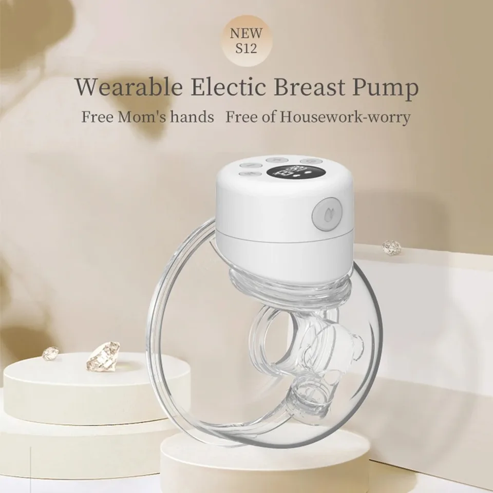 Electric Breast Pump Hands-free Silent Invisible Milk Collector_voghion.com