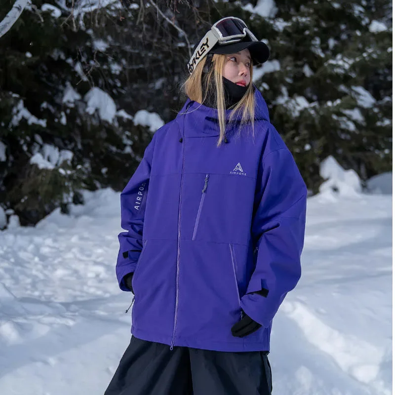 New Winter Warm Ski Jackets Snowboarding Clothes Tops for Women 3L Loose Fitting Windproof Skiing Overcoats Clothing Men