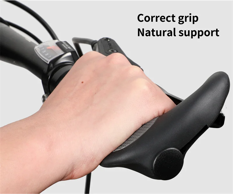 WEST RADFAHREN MTB Fahrrad Griffe Anti-rutsch Stoßdämpfung Ergonomische Fahrrad Lenker Abdeckung Bar End Plugs Radfahren Zubehör – Detail 9
