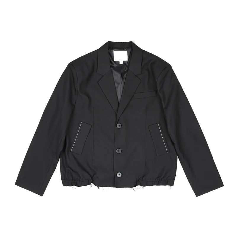 Short Style Jacket with YAMAMOTO-Style Light Mature Dark Spring Summer Coat Men s Casual Suit