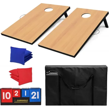 Cornhole Set with 8 Bean Bags and Carrying Case 1