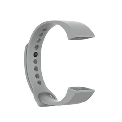 Silicone Sport Watch Strap - Soft Replacement Wristband (Gray)