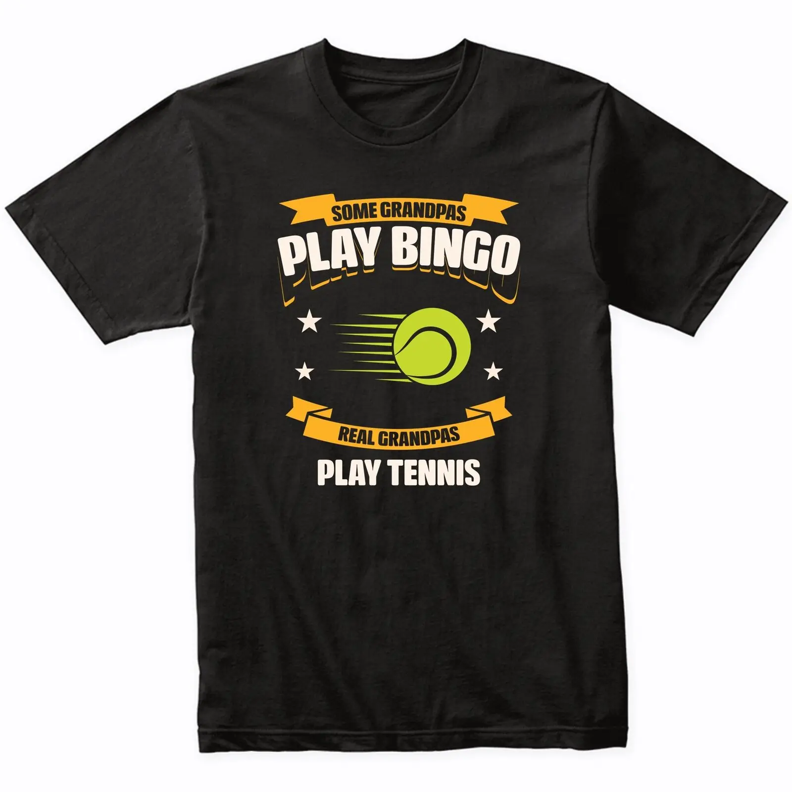 Alcuni Grandpas Giocano A Bingo Real Grandpas Giocano A Tennis Divertente T-Shirt