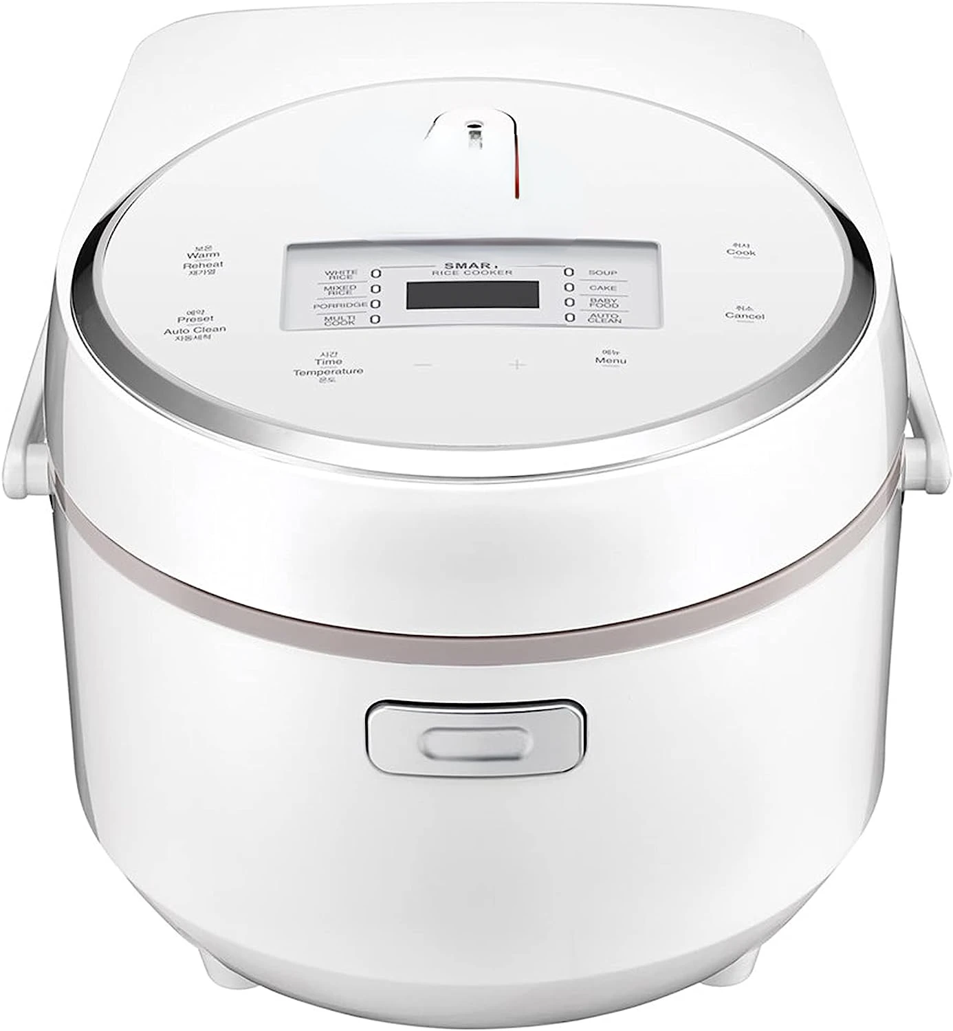 

| 8-Cup (Uncooked) Micom Rice Cooker | 9 Menu Options White Rice, Cake, Soup & More, Nonstick Inner Pot, Designed in Korea