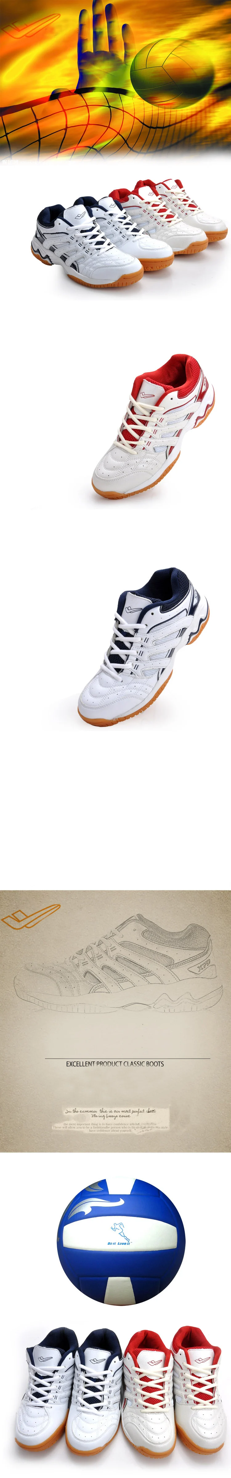 Description Picture 6 of itemHigh Quality Authentic Volleyball Shoes Men Handball Training Shoes Unisex Breathable Profession Sneakers Non-slip Sprot Shoes