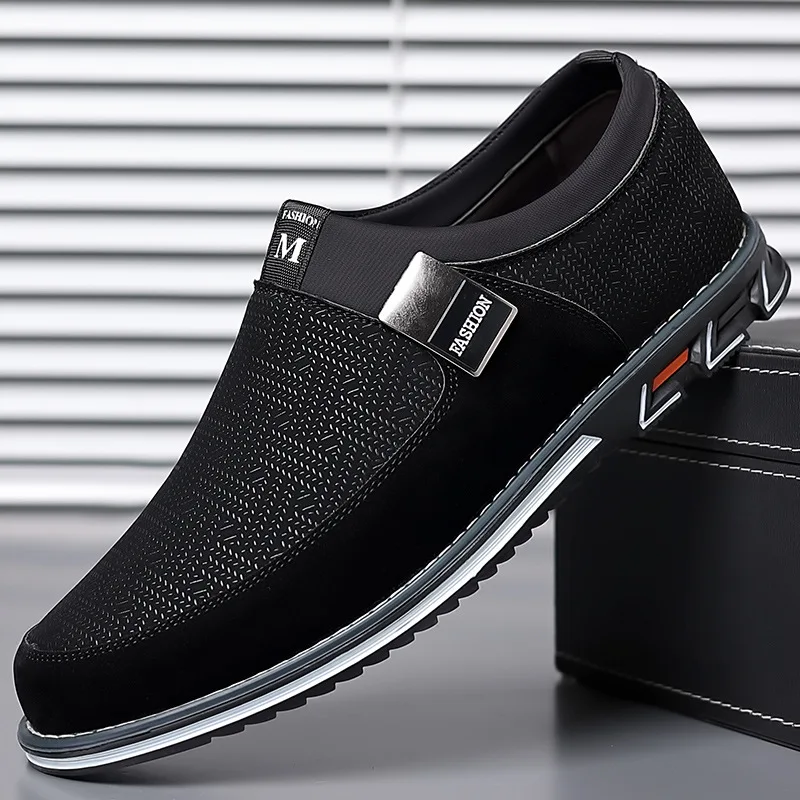 Quality Men Dress Shoes Brand Men's Casual Shoes Lazy Slip on Comfortable Male Flats Fashion Luxury Canva Shoes Erkek Ayakkabı 2