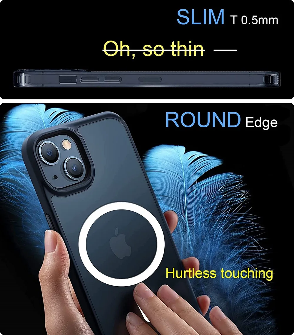 2Pcs Metal Sticker Ring for Magsafe Wireless Charging Universal