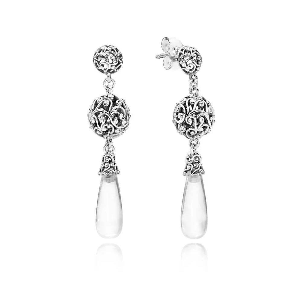 

Серьги-подвески женские из серебра 925 пробы в виде капель