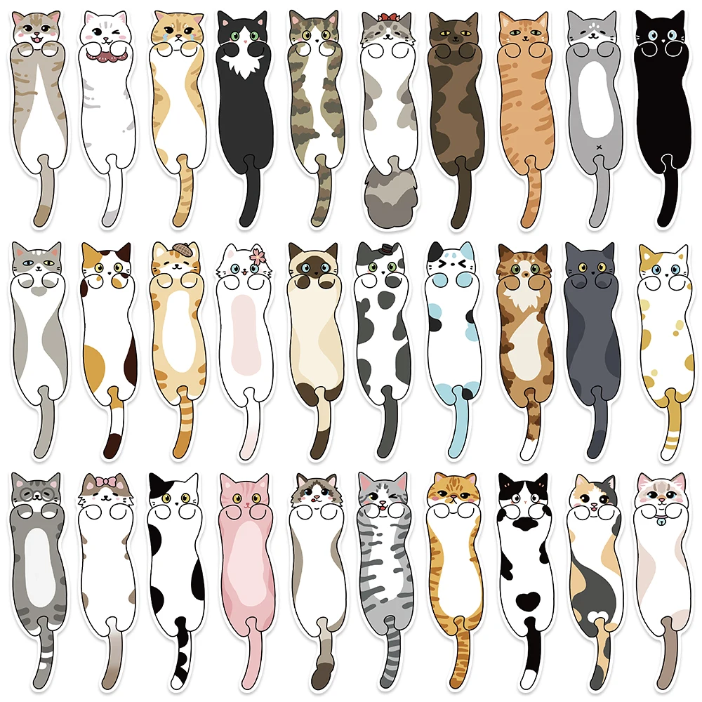 30PCS Cartoon Cat Bookmark Series Simple Handheld Artistic Creative Materials Reading Paper Bookmarks DIY Bookmarks bookmarks stationery supplies paper bookmark