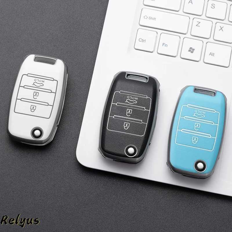 TPU Car Key Case Cover Shell for Kia Rio 3 K2 Ceed Cerato K3 Sportage 4