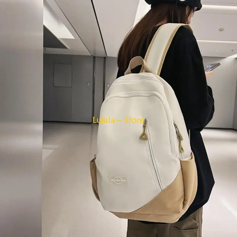 【Quality】 Y4QA Versatile Large College Student Backpack School Bag Travel Daypack.