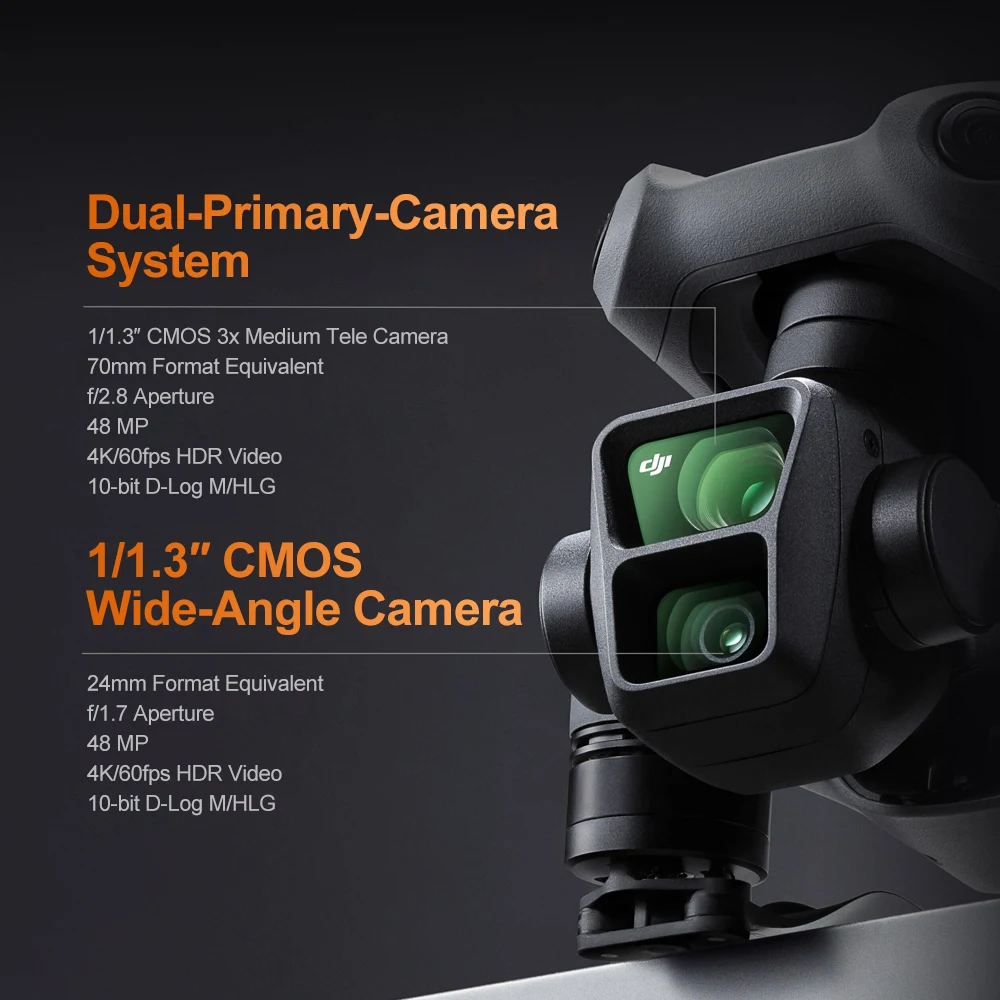 Dji Air 3 Drone Pro Mavic 4k Dual Camera Gps 60fps Hdr Video 48mp