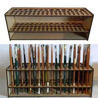 Painting Brush Pen Storage Holder Stand Organizer Rack Drawing Supplies Made Of Material Durable DIY Assemble 1