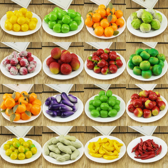 Plastic Simulation Mini Small Fruit Fake Fruit and Vegetable Model: Perfect Window Decoration and Photography Background Props