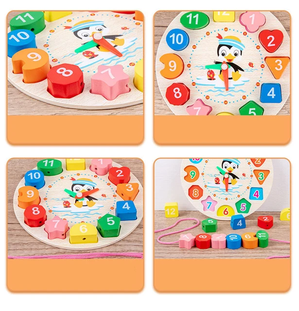 Montessori Baby Toys Development Toys For Children 1 2 3 Years Wooden  Puzzle Games Education Developing