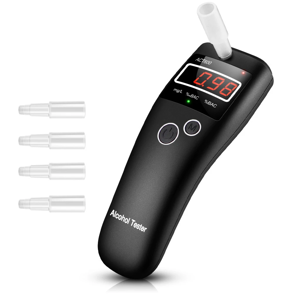

USB Перезаряжаемый анализатор алкоголя, портативный инструмент для тестирования алкоголя ACT600