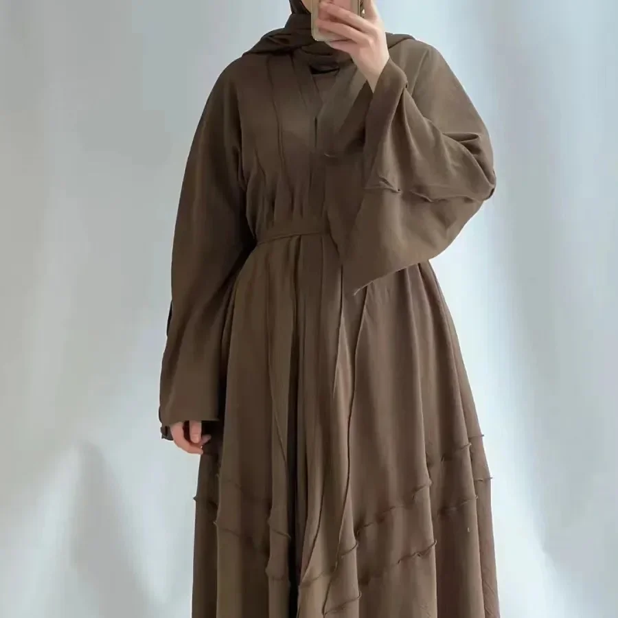 Eid Abaya Kimono Muslim Hijab Dress Open Abayas for Women Dubai Turkey Outwear Islamic Modest Clothing Kaftan Vistidos Musulmana