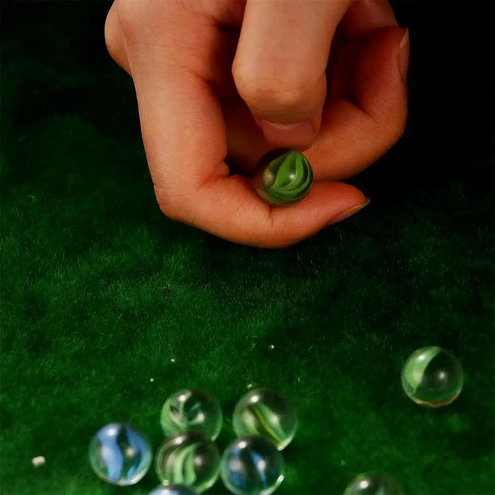 Pat Toys Parent-Child 14mm Solitaire Toy Colorful Pinball Machine Glass Marbles Bouncing Ball Machine Beads