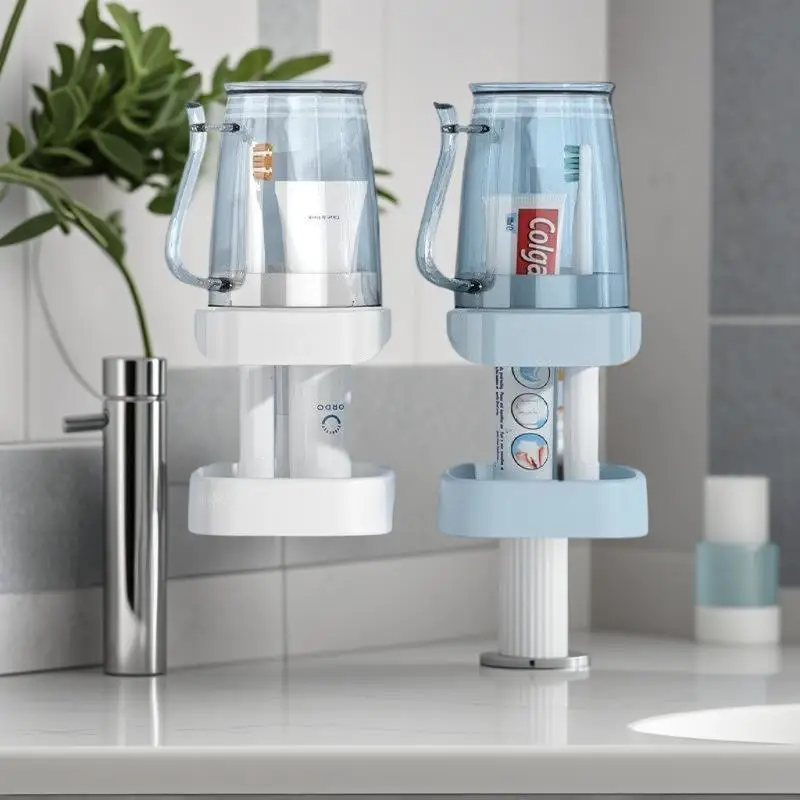Kit dentale per dormitorio, porta spazzolino, bicchiere per collutorio, contenitore per utensili; tutto l'essenziale per l'igiene orale._voghion.com