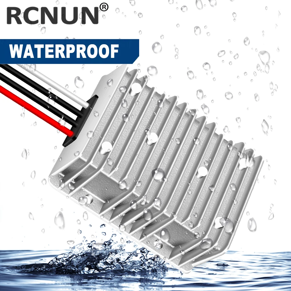 RCNUN 방수 DC 컨버터, 전원 공급 장치 부스트 모듈, 12V-36V DC 컨버터, 최대 36V, 10A, 360W