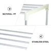 Shoe Rack Porch Storage and Assembly Shoe Rack Stainless Steel 3-Tier Shoe Rack Shoe Shelf Storage Organizer For Closet Entryway 6