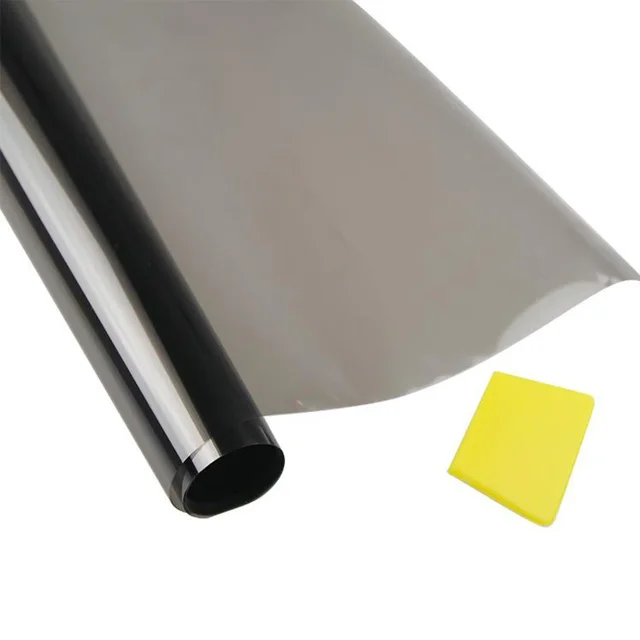 1 Roll 50cm X 300cm 15 Percent VLT Casement Tint Film Glass Sticker Sun Shade Film Black For Car UV Protector Foils Sticker Film 3