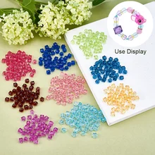 

500g Transparent Acrylic Beads Faceted Cube Clear 8x8x7.5mm, Hole: 1.4mm, about 1730pcs/500g
