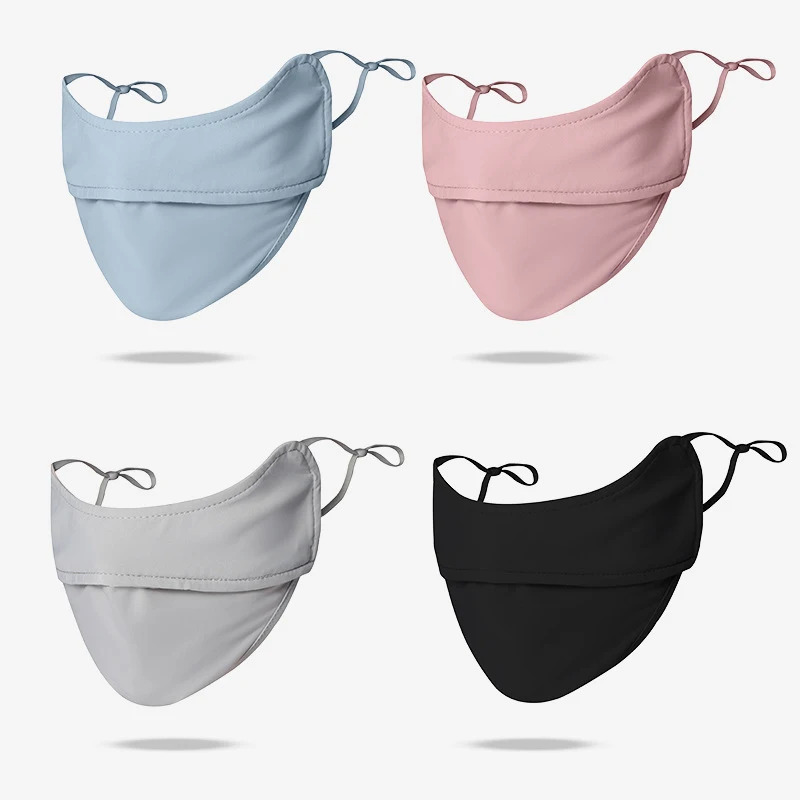 Enhanced UV Protection Ice Silk Summer Mask with Eye and Sunshade Coverage