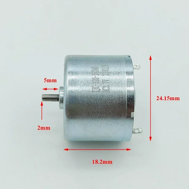 RF-320CH-16240 미니 24mm 전기 모터 DC 1.5V 3V 3.7V 5V 6V 9000RPM 마이크로 무음 원형 스핀들 모터 DIY 취미 장난감 모델