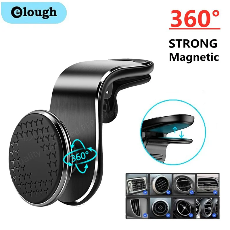 phone Magnetic car holder, ventilation clip, 360 degree rotating mobile holder, GPS phone holder, suitable for_voghion.com