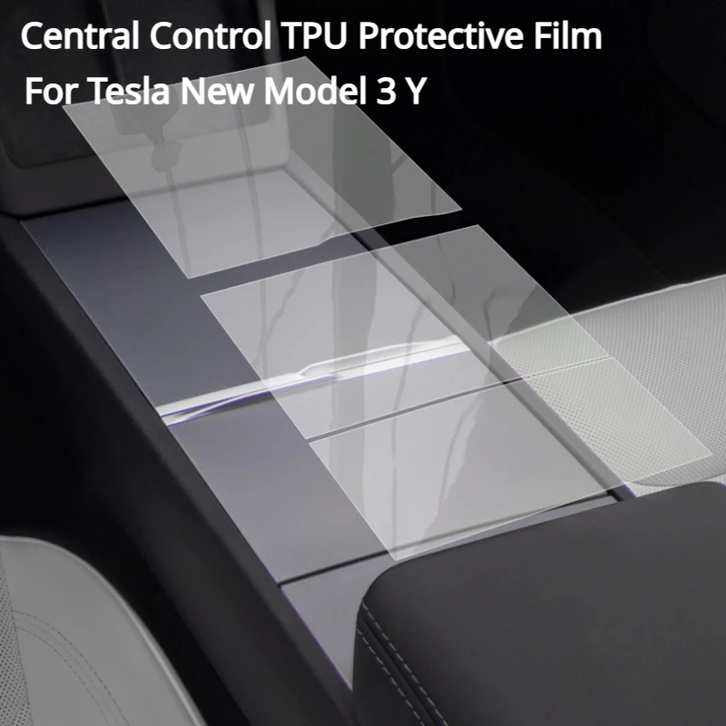 

Central Control Protective Film for Tesla Model 3 Y New Model3 Center Console Panel Anti-scratch Sticker Real TPU Film 2021-2024