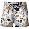 3D Cats Print Shorts Men Women Kid Fashion Y2k Leisure Oversize Short Pants Summer Cool Mens Swim Short Sport Beach Shorts 3