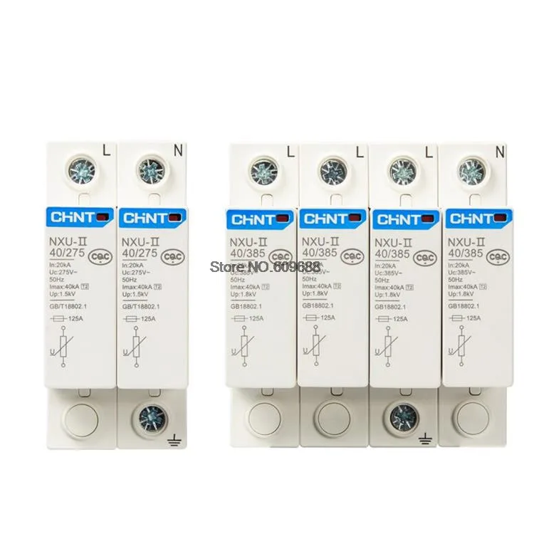 

CHNT NXU-II Surge Protective Device 15KA 40KA 65KA 100KA Surge Arrester Protect Electric System CHINT Instead of NU6-Ⅱ