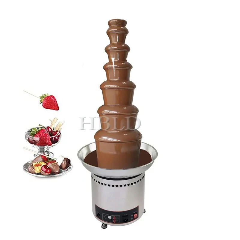 Chinese Commercial Household 6-Layer Chocolate Waterfall Machine Candy Fountain Machine
