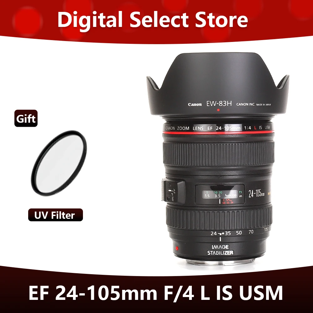 Canon Ef 24-105Mm F/4 L Is Obiettivo Usm Obiettivo Zoom Full Frame Per Fotocamere Canon Eos Slr