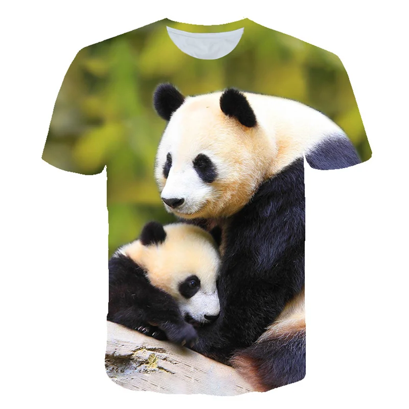 Cotton Panda 3D Print T Shirt for Men and Women