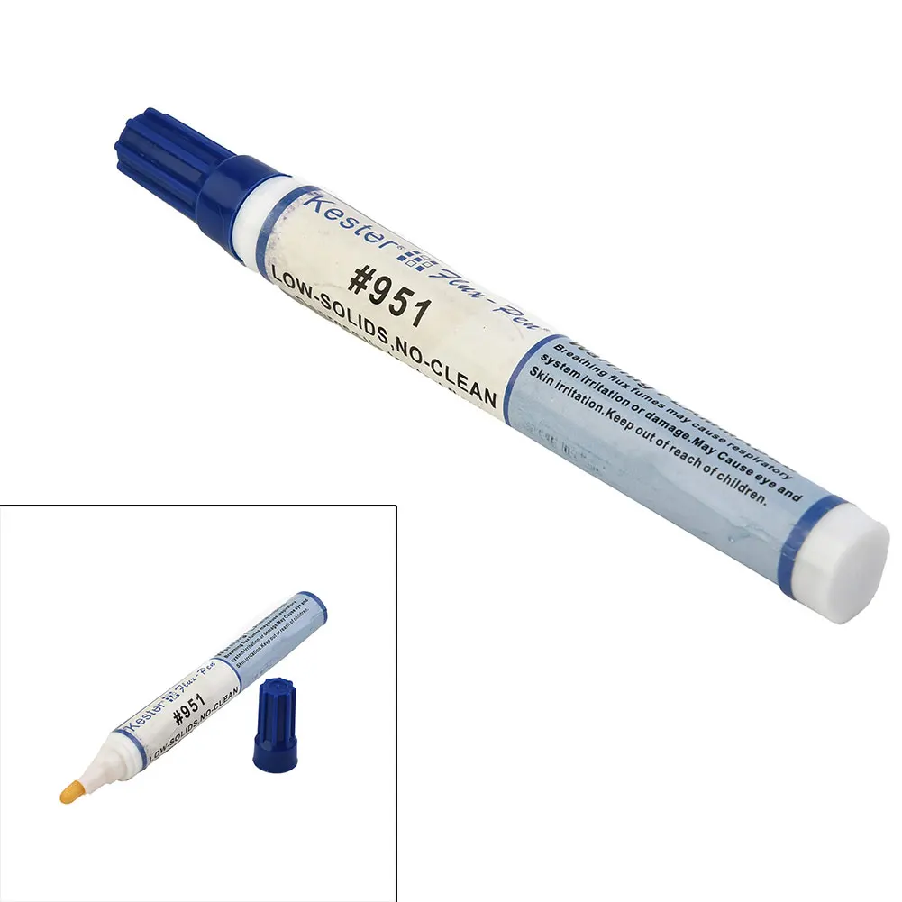 

951 10ml Soldering Rosin Flux Pen Low-Solid Non-clean DIY Kester Solder Power Cleaning-free Welding Pen For SMT SMD Welding Tool