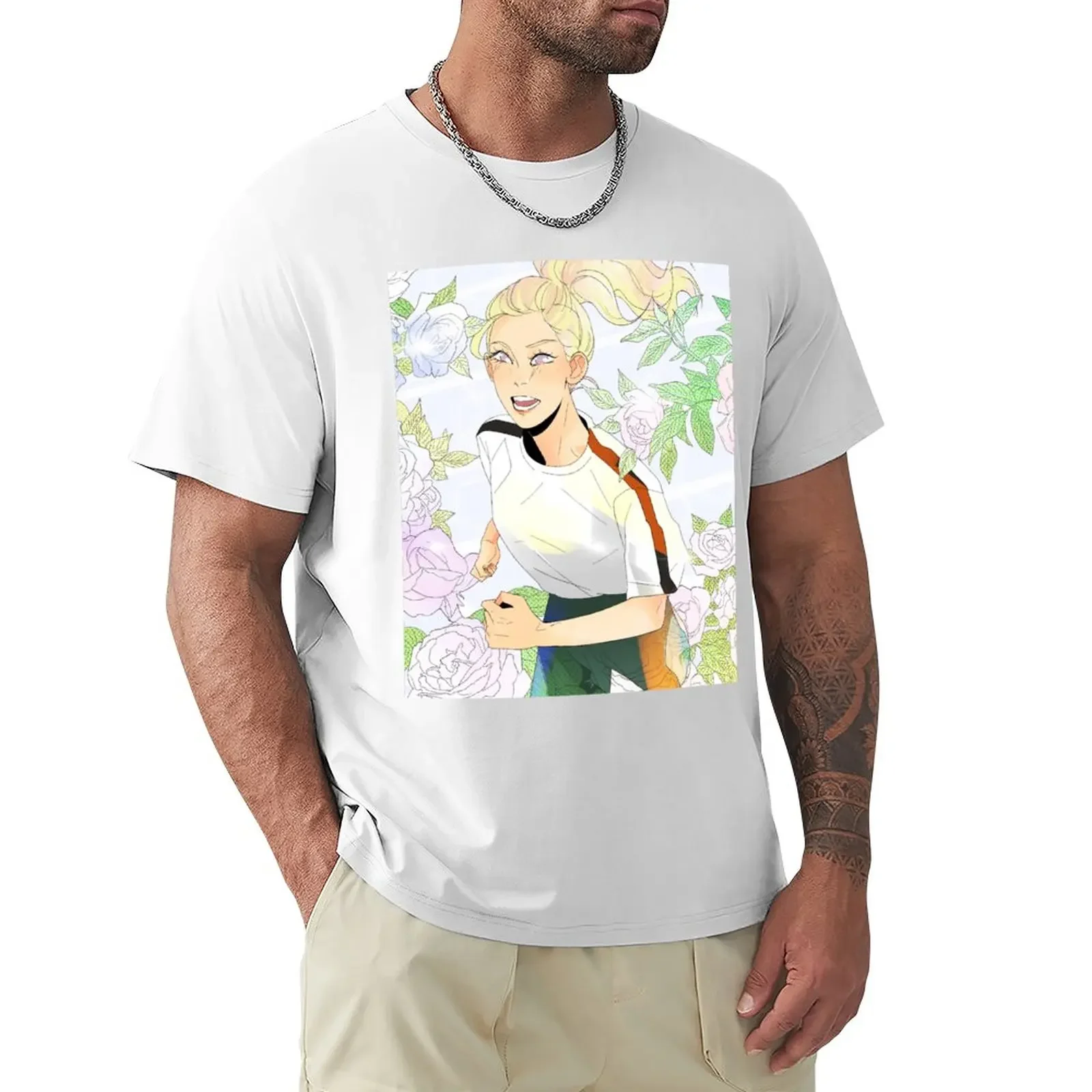 

Celia roses Blindfold Mashersan school life T-Shirt Blouse quick drying funny t shirts for men