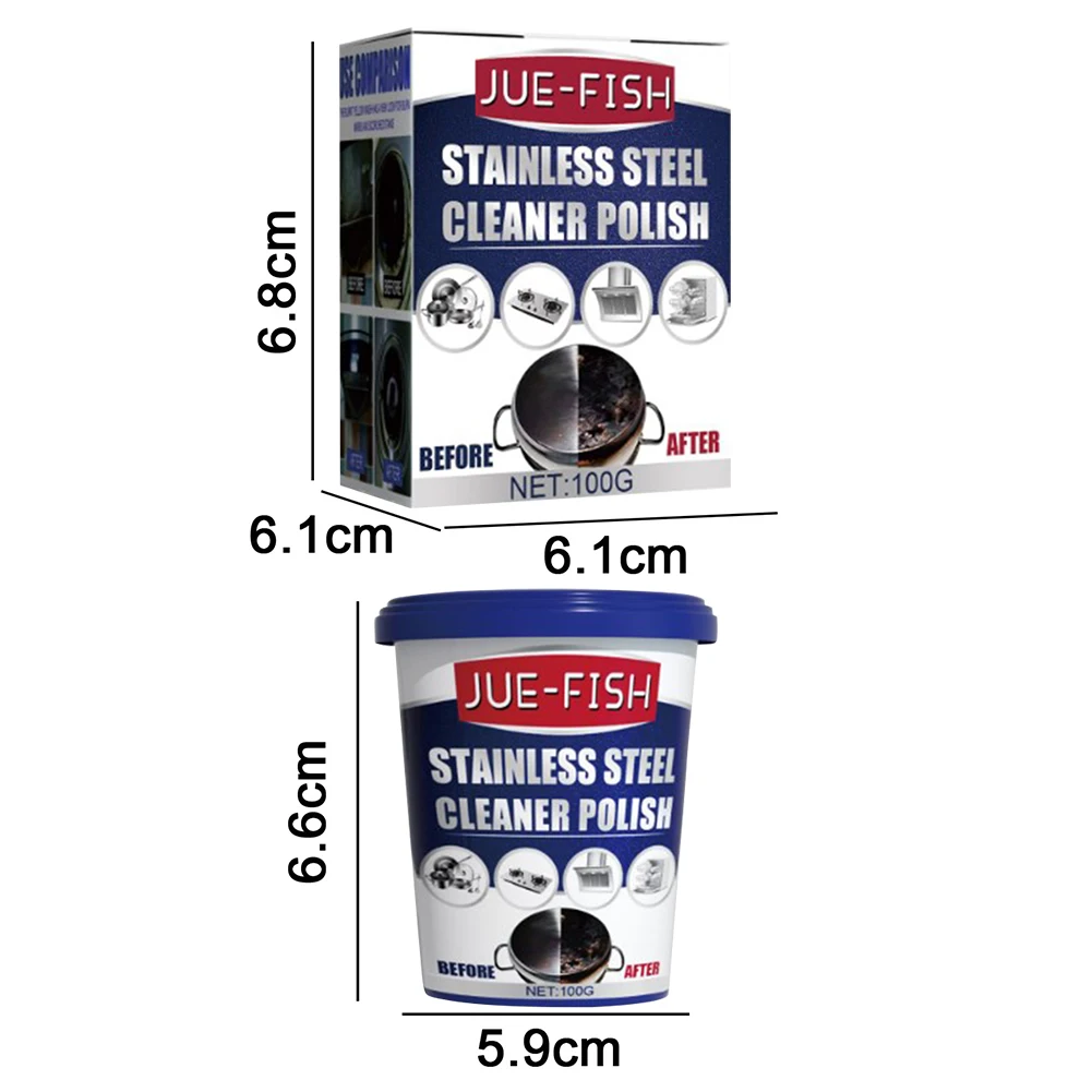 Washing Pot Bottom Scale Strong Cream Detergent Removes Residue Sink and Pots & Pans Cleaner Daily Appliance Kitchen Cleaner 5