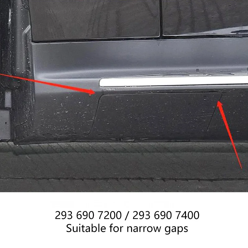 Car Front right Longitudinal Member Trim big Gap cover 2936907400 2936907200 0009917400 For Mercedes-Benz W293 EQC EQC350 EQC400
