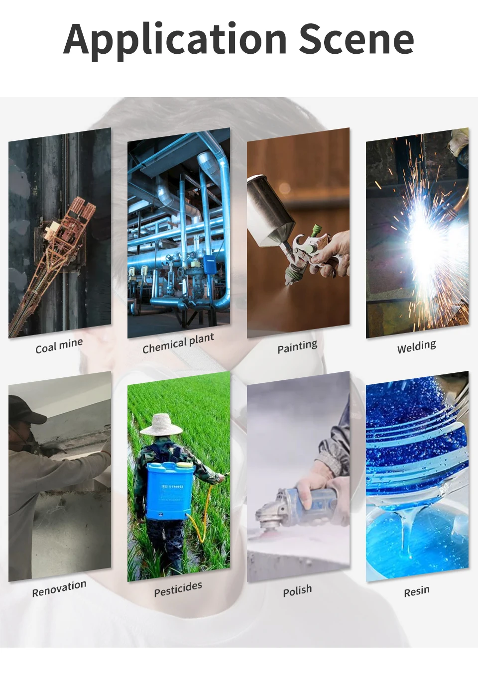 3M 6200 Gas Mask for Spray Paint Decoration Chemical Dust Mask Body Protect Toxic Steam Filter Respirator Reusable Half Mask