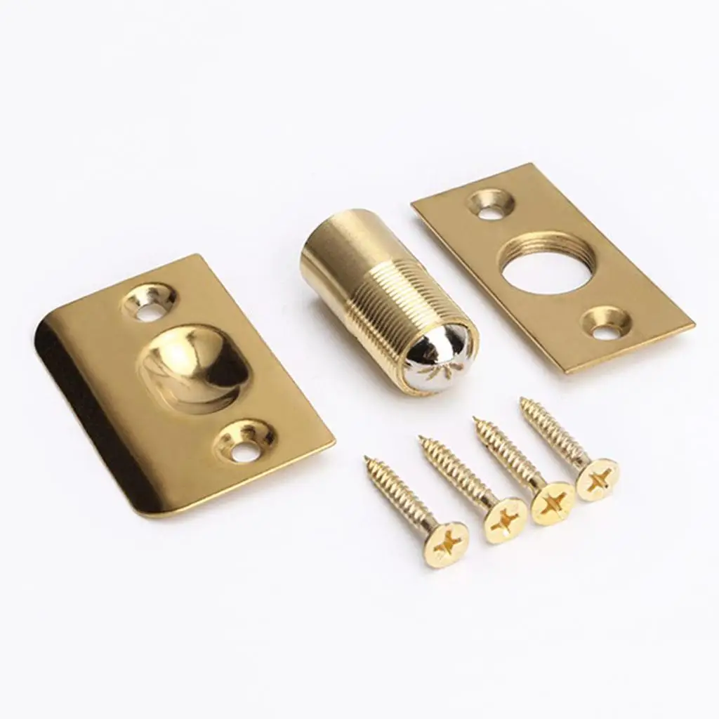 Adjustable Screw Spring Roller Copper Ball Catch Set Cabinet Door Latch