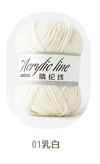 50 g/top Akrilik Yün Sıcak DIY Örgü Yumuşak Bebek Kazak Şapka Örgü Çocuk Yetişkin Eşarp Süper Yumuşak Pamuk Ipliği 64 Renk