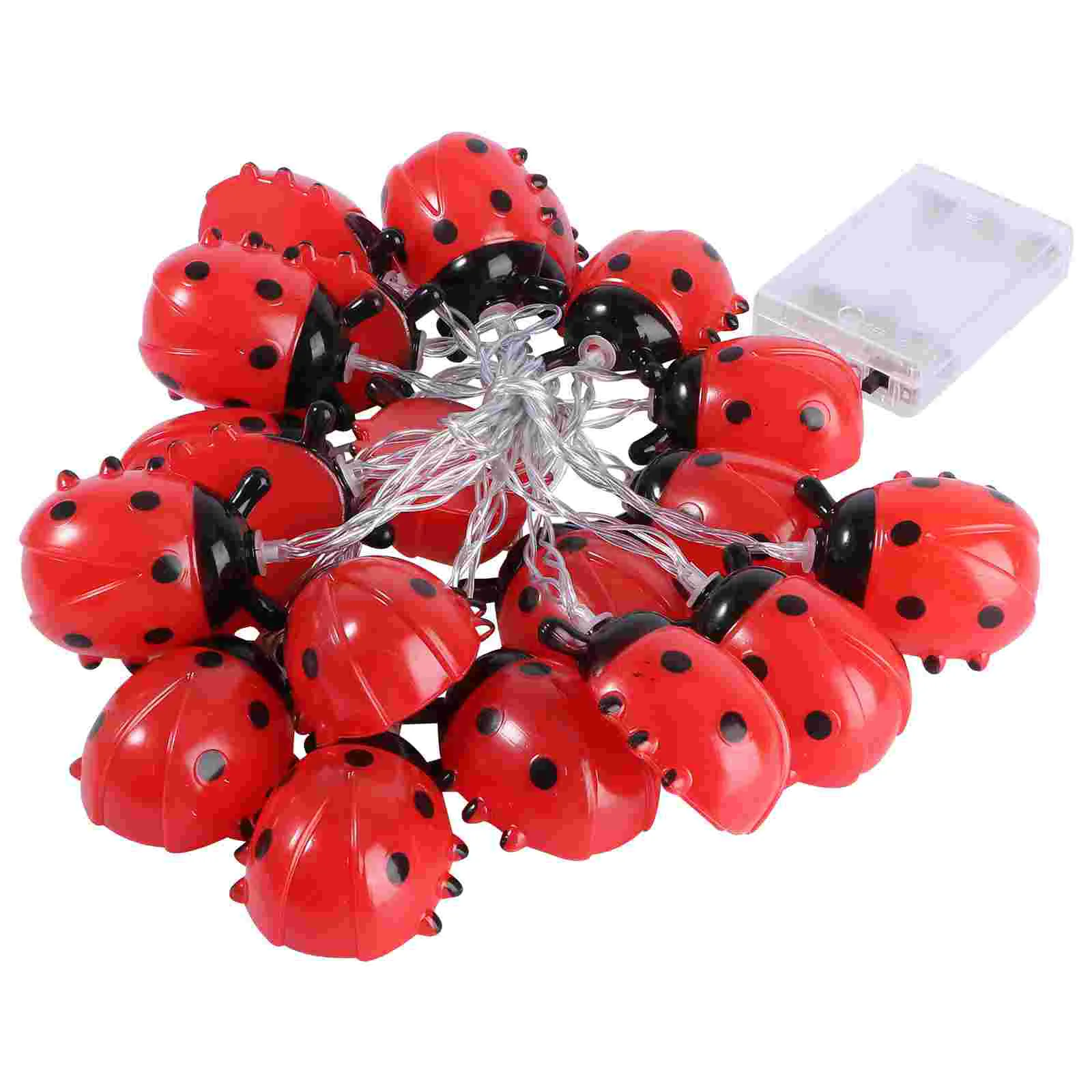 

1pc String Light LED Lamp Ladybird Waterproof Lifelike for Outdoor Garden ( 20 LEDs without )